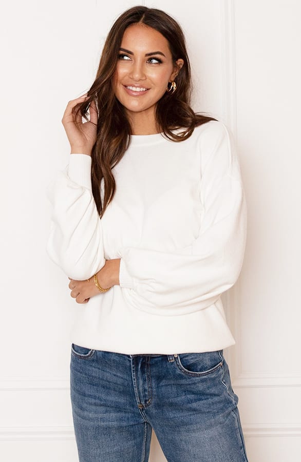 Sweater met Pofmouw Lena Ecru – shoparchief — foto 2