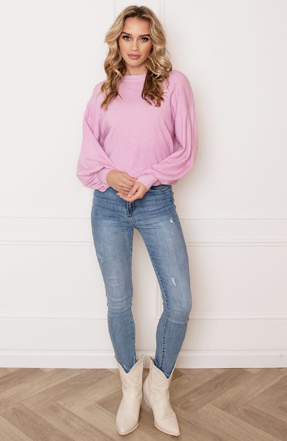 Sweater met Pofmouw Lena Roze – shoparchief — foto 5