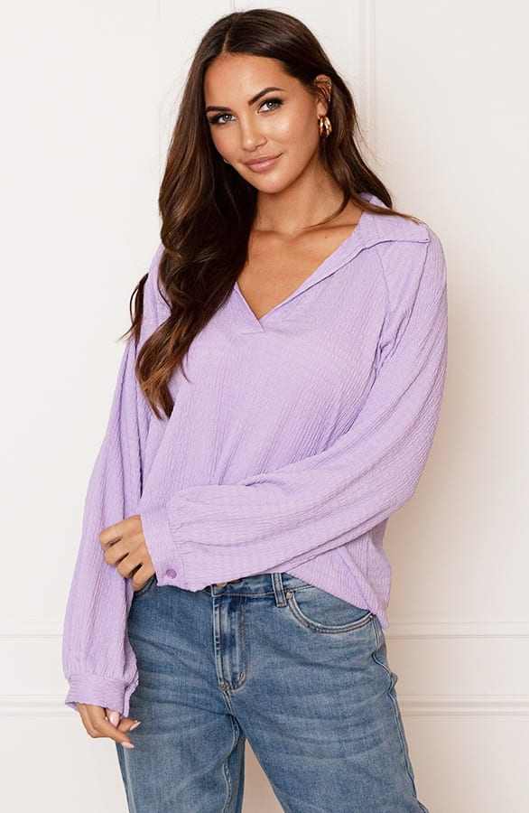 Texture Blouse Veerle Lila – shoparchief