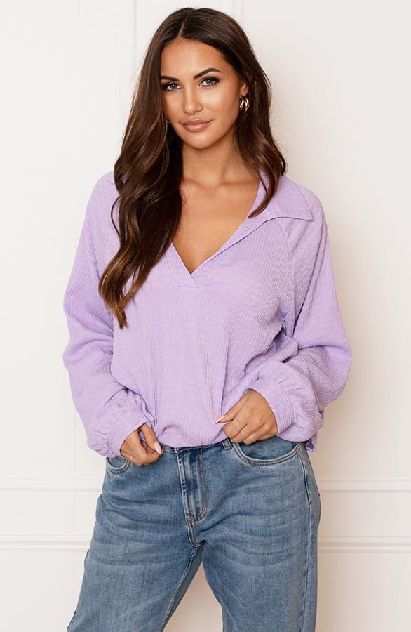 Texture Blouse Veerle Lila – shoparchief — foto 3