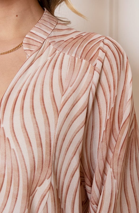 Wavy Tuniek Print Lieke Beige – shoparchief — foto 4