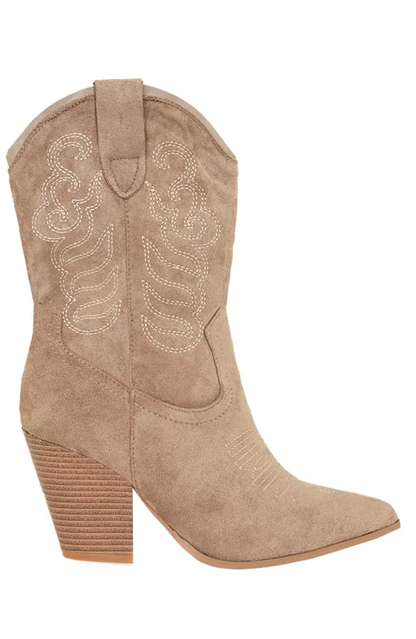 Western Boots Milou Suede Taupe – shoparchief