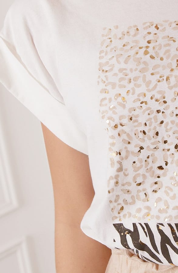 Dierenprint Top Metallic Leslie – shoparchief — foto 6