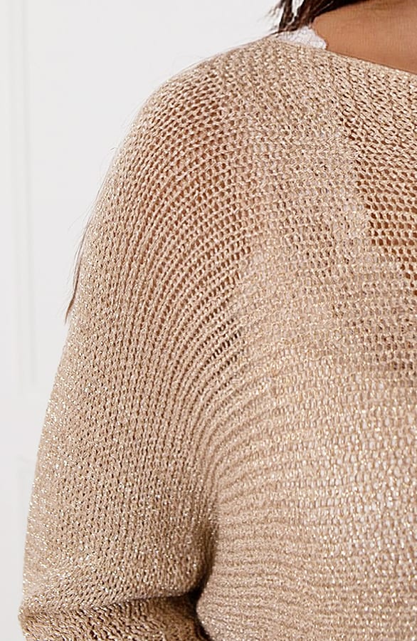 Driekwart Lurex Top Amber Goud – shoparchief — foto 5