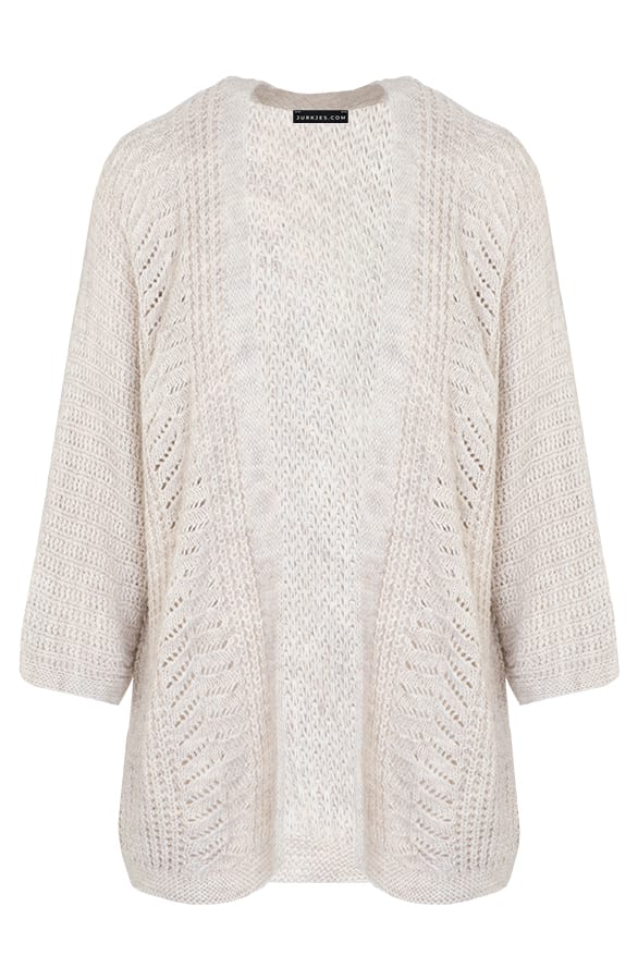 Driekwart Mouwen Vest Leyla Beige – shoparchief