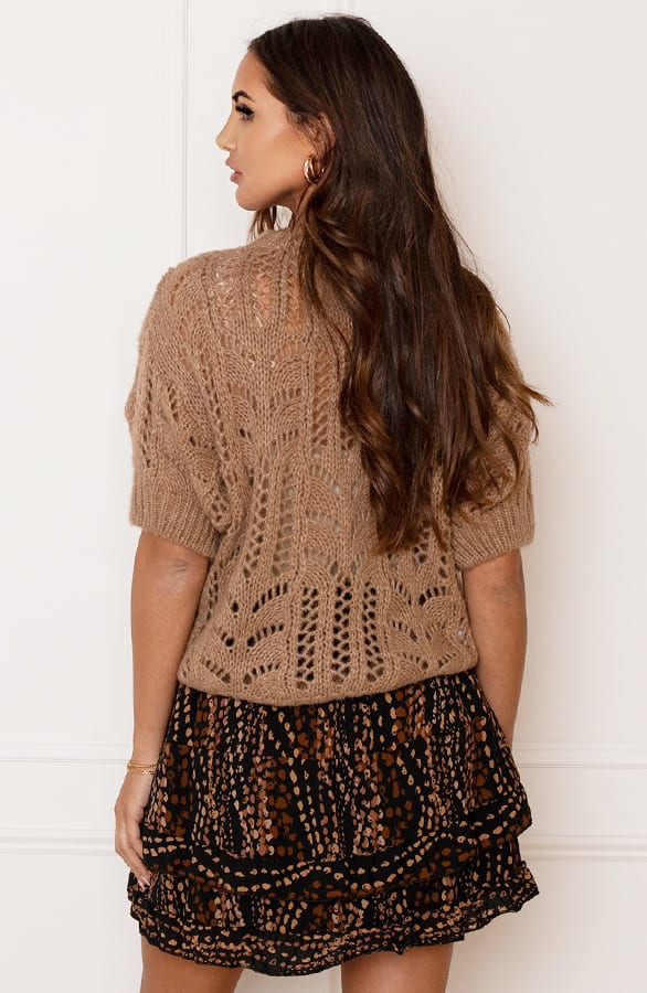 Laagjes Rok Met Print Chelsey Bruin – shoparchief — foto 4