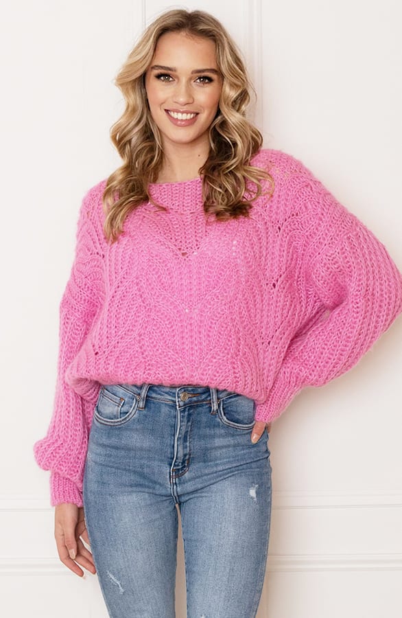 Grof Gebreide Trui Vanessa Roze – shoparchief — foto 2