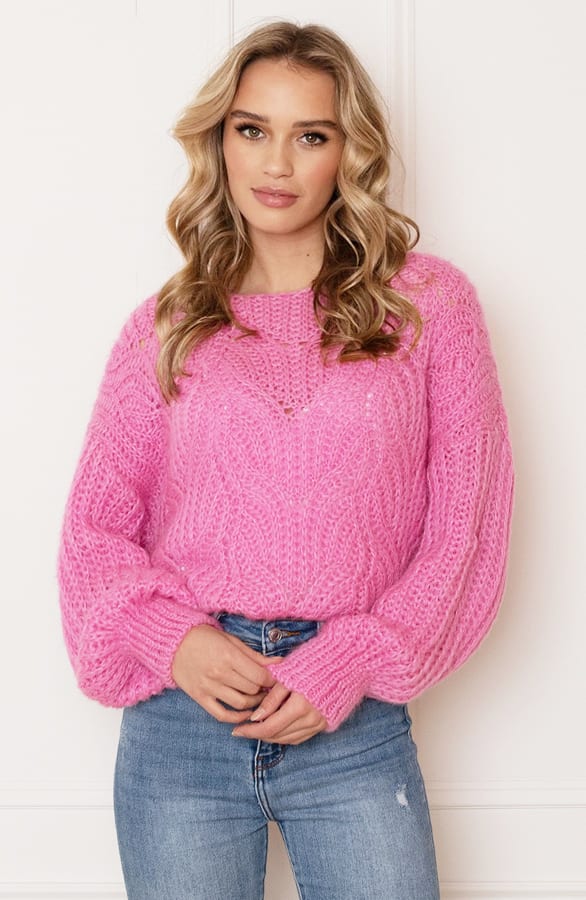 Grof Gebreide Trui Vanessa Roze – shoparchief