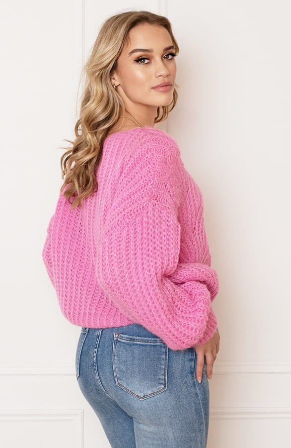 Grof Gebreide Trui Vanessa Roze – shoparchief — foto 3