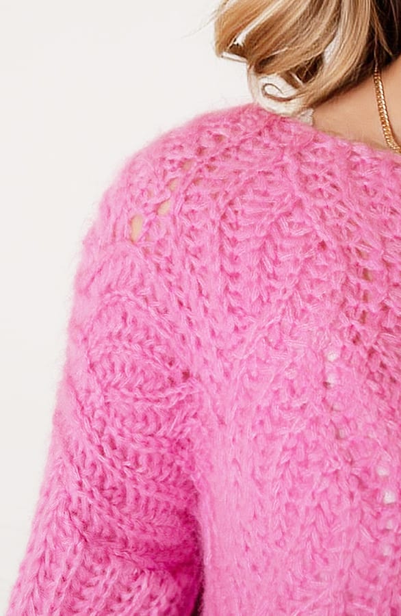 Grof Gebreide Trui Vanessa Roze – shoparchief — foto 5
