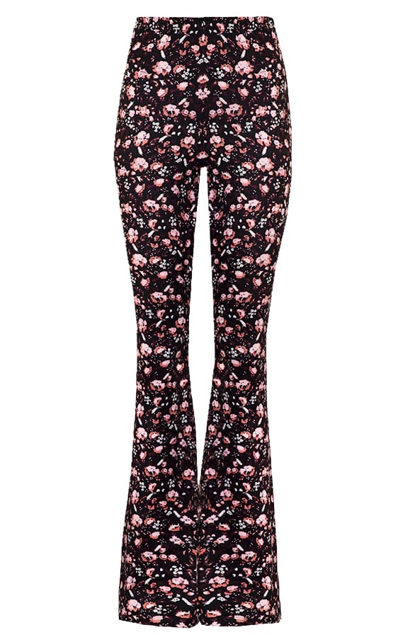 Janine Flared Broek Flower Dust Roze – shoparchief