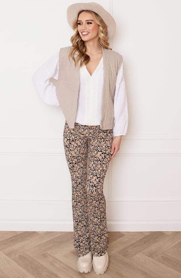 Katoenen Gilet Eefje Beige – shoparchief — foto 5