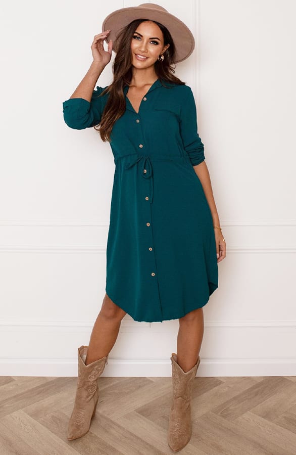 Lucy Dames Jurk Petrol – shoparchief — foto 3