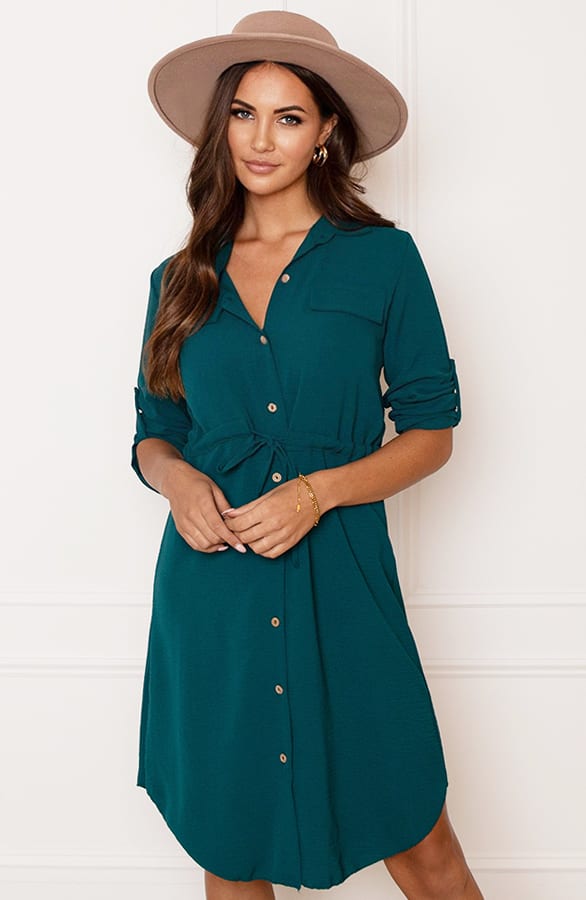 Lucy Dames Jurk Petrol – shoparchief