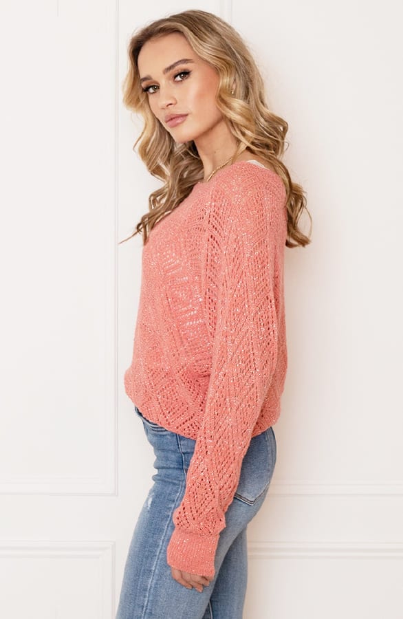 Lurex Patronen Top Lily Koraal – shoparchief — foto 4