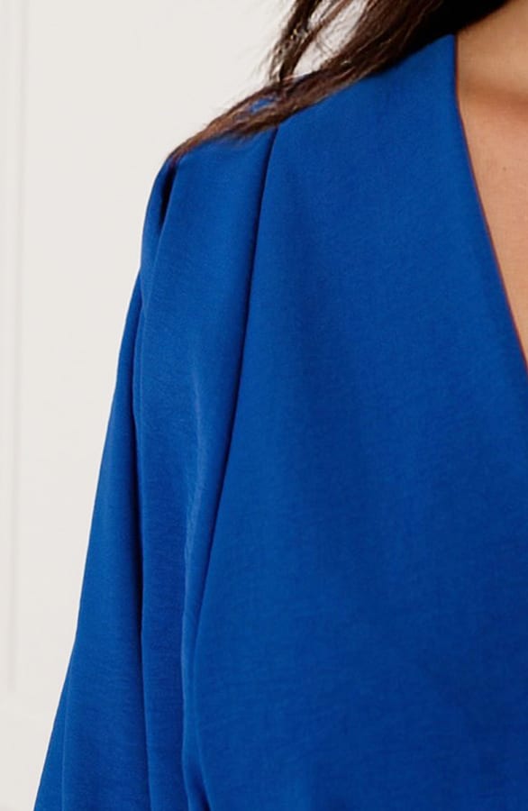 Midi Jurk Met Zakken Leah Kobalt – shoparchief — foto 6
