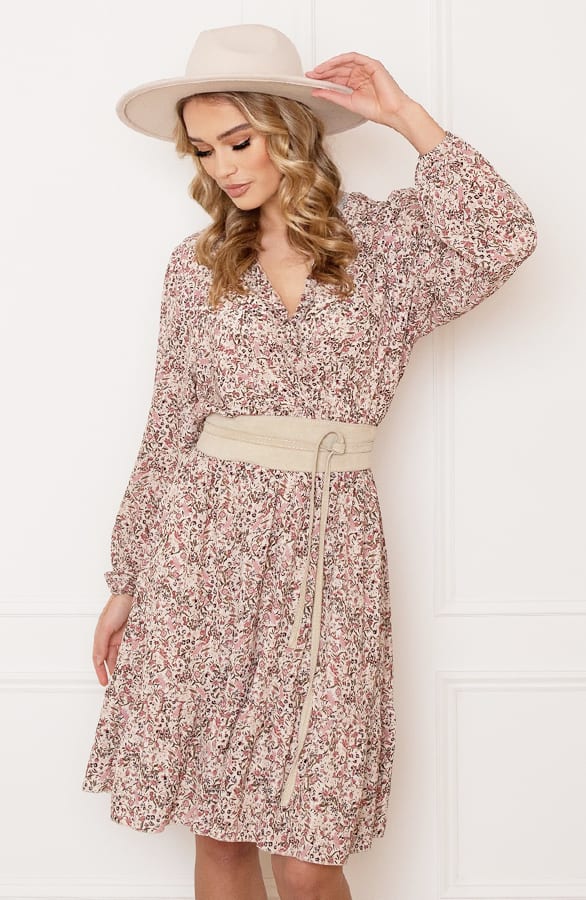 Ruffle Bloemenprint Jurk Saar – shoparchief