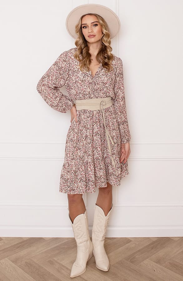 Ruffle Bloemenprint Jurk Saar – shoparchief — foto 5