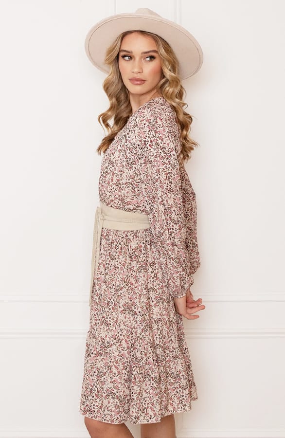 Ruffle Bloemenprint Jurk Saar – shoparchief — foto 3