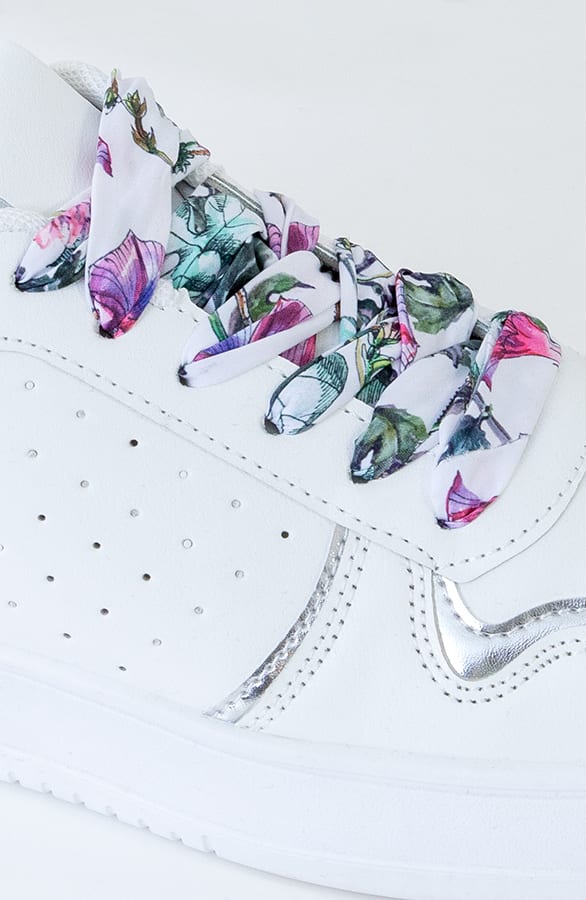 Sneaker Print Veter Flora Wit – shoparchief — foto 2