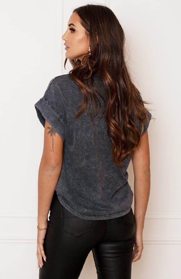 Washed T-shirt USA Romy Kobalt – shoparchief — foto 3