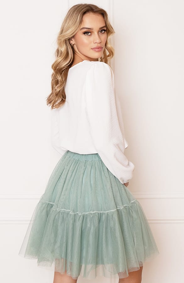 A-Lijn Tule Rok Fleur Mint – shoparchief — foto 6