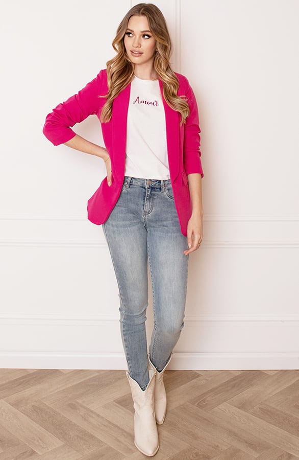 Dames Blazer Nore Dark Fuchsia – shoparchief — foto 7