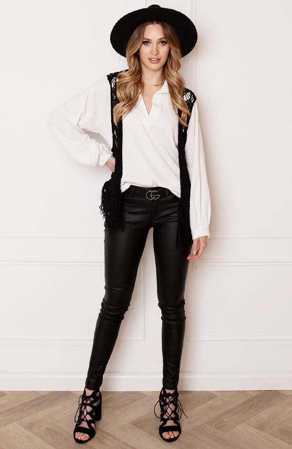 Boho Gilet Merle Zwart – shoparchief — foto 7