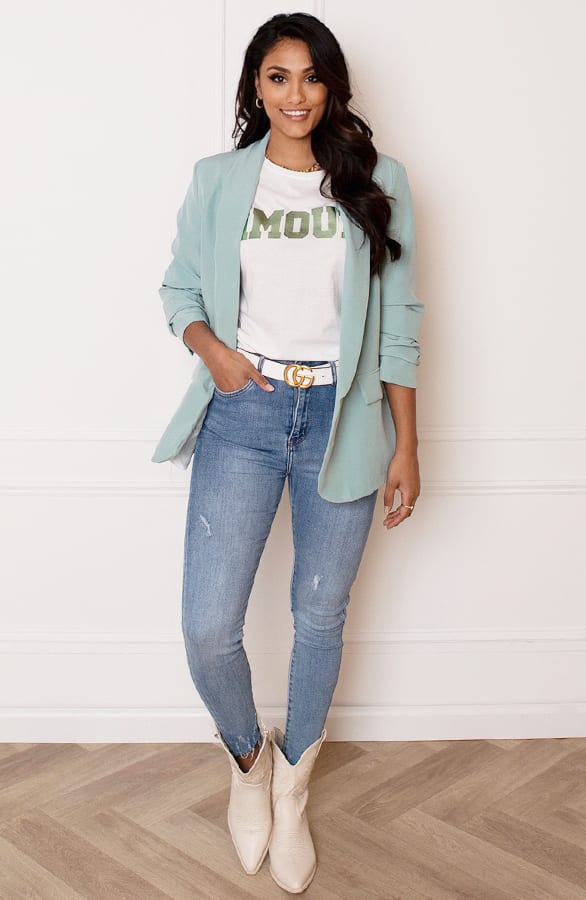 Metallic It Shirt Elisa Mint – shoparchief — foto 8