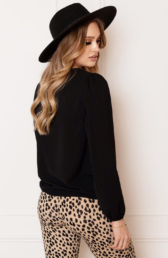 Detailed Blouse Elodie Zwart – shoparchief — foto 5