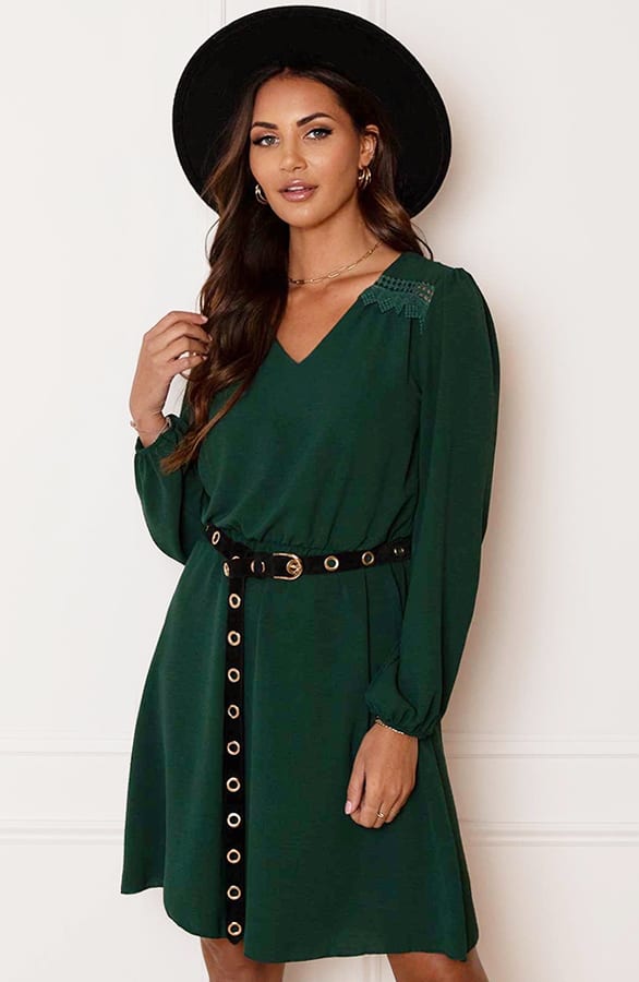 Detailed Dress Jaimy Smaragd – shoparchief — foto 4