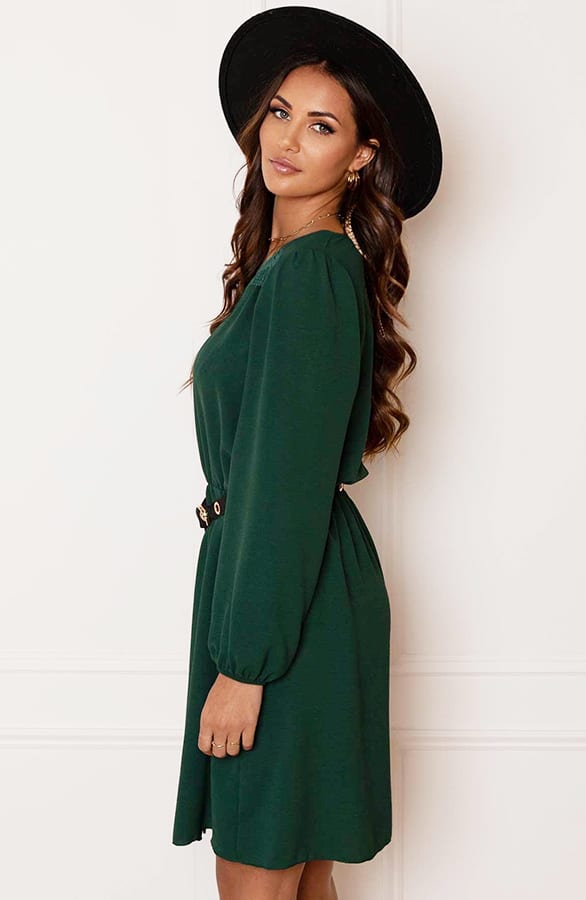 Detailed Dress Jaimy Smaragd – shoparchief — foto 7