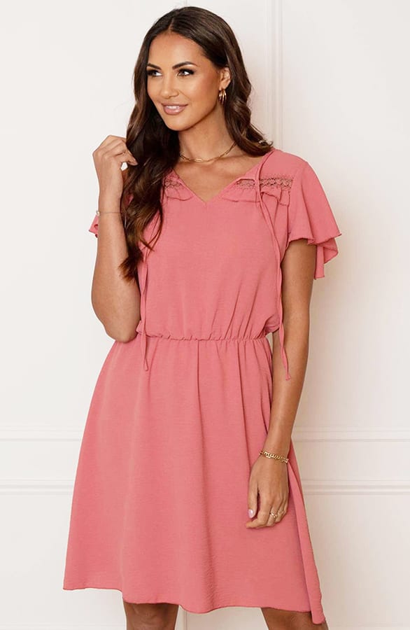 Detailed Strik Jurk Kensi Dust Roze – shoparchief — foto 2