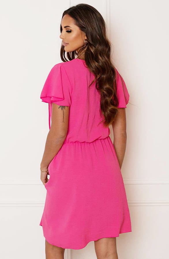 Detailed Strik Jurk Kensi Fuchsia – shoparchief — foto 4