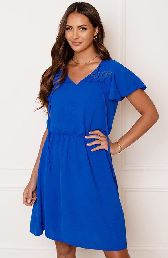 Detailed Strik Jurk Kensi Kobalt – shoparchief — foto 7