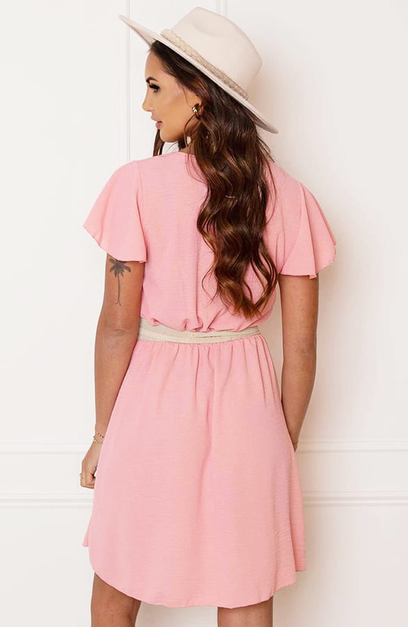 Detailed Strik Jurk Kensi Soft Pink – shoparchief — foto 5