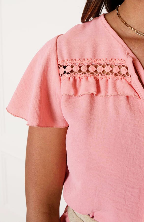 Detailed Strik Jurk Kensi Soft Pink – shoparchief — foto 6
