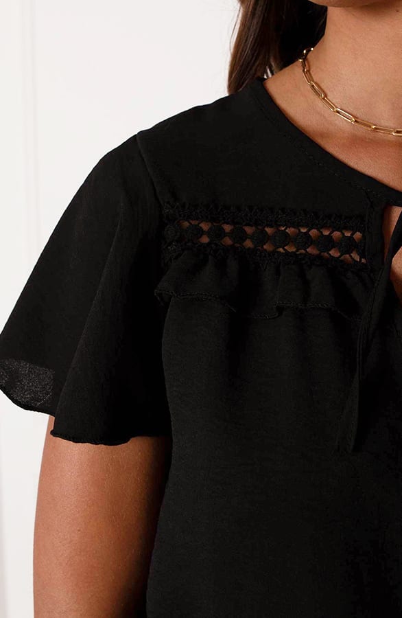 Detailed Strik Jurk Kensi Zwart – shoparchief — foto 7