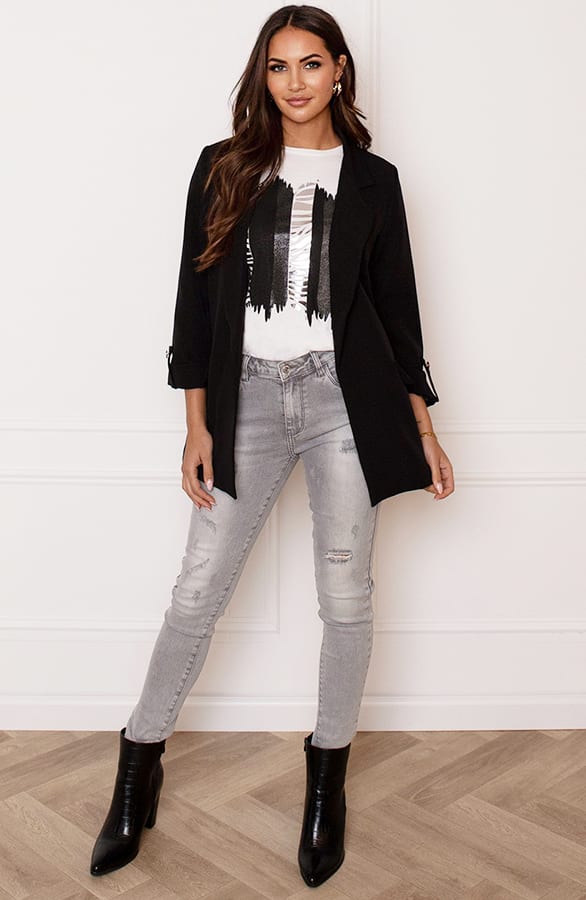 Fashion Blazer Lizzie Zwart – shoparchief — foto 5