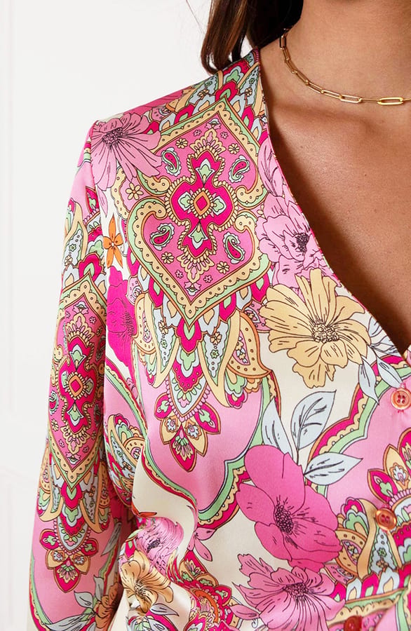 Flower Blouse Eveline Roze – shoparchief — foto 6