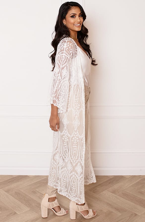 Ibiza Kimono Leaves Vajen Ecru – shoparchief — foto 5