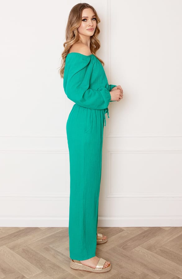 Katoenen Off Shoulder Top Stella Green – shoparchief — foto 6