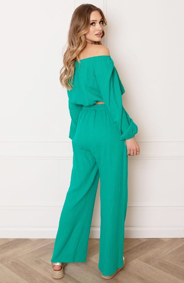 Katoenen Off Shoulder Top Stella Green – shoparchief — foto 7