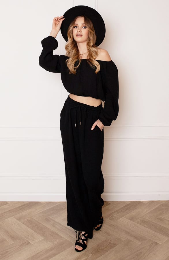 Katoenen Broek Stella Zwart – shoparchief — foto 3