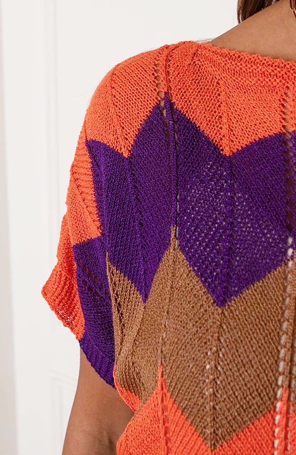 Knitted Top Lorena Paars Oranje – shoparchief — foto 5