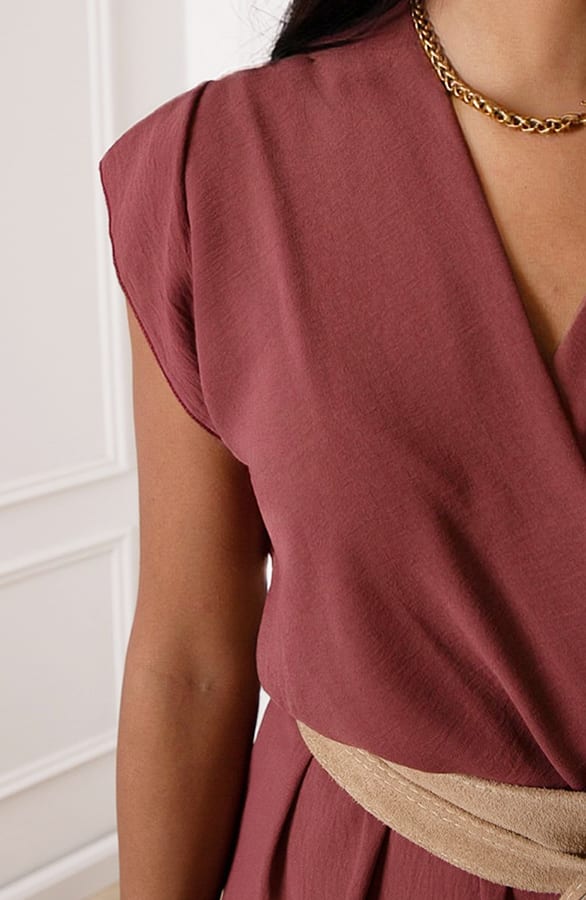 Laagjes Jurk Lexy Dust Roze – shoparchief — foto 8