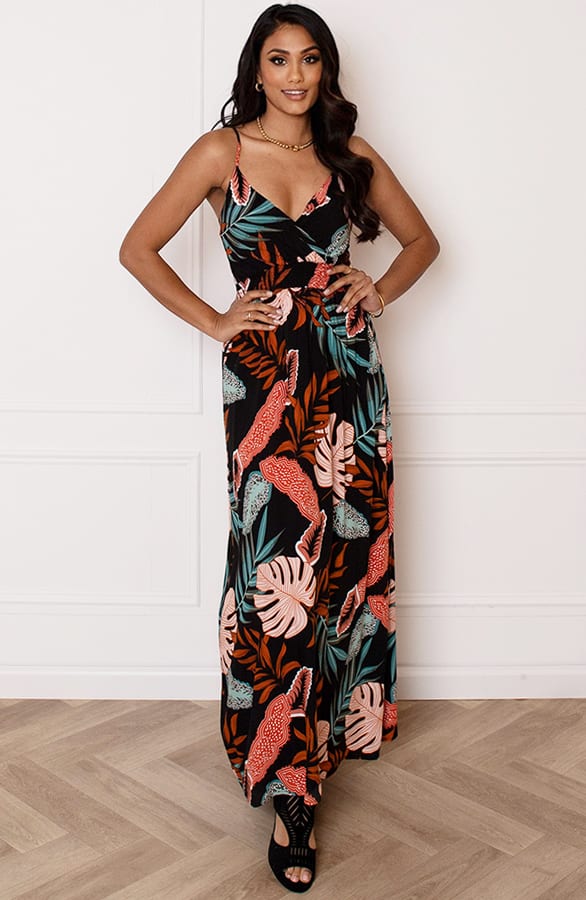 Leaves Spaghetti Jurk Jacky Zwart – shoparchief — foto 2