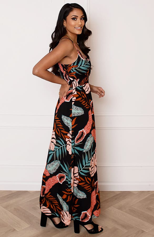 Leaves Spaghetti Jurk Jacky Zwart – shoparchief — foto 3
