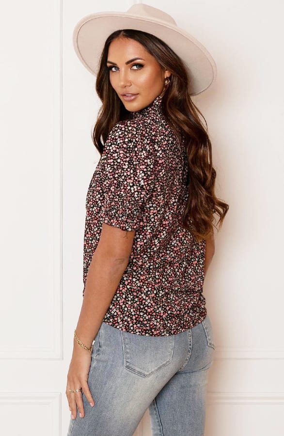 Lynn Top Bloemenprint Koraal – shoparchief — foto 4