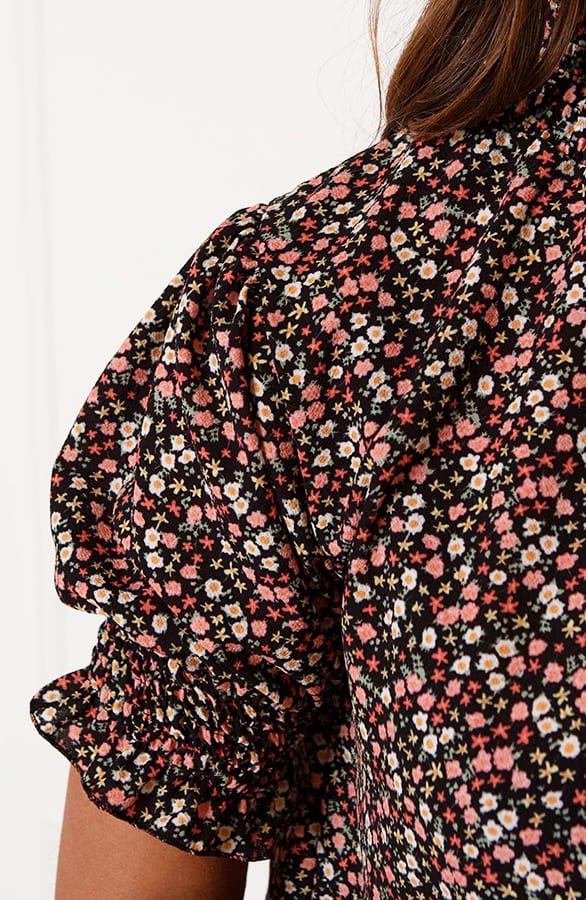 Lynn Top Bloemenprint Koraal – shoparchief — foto 5